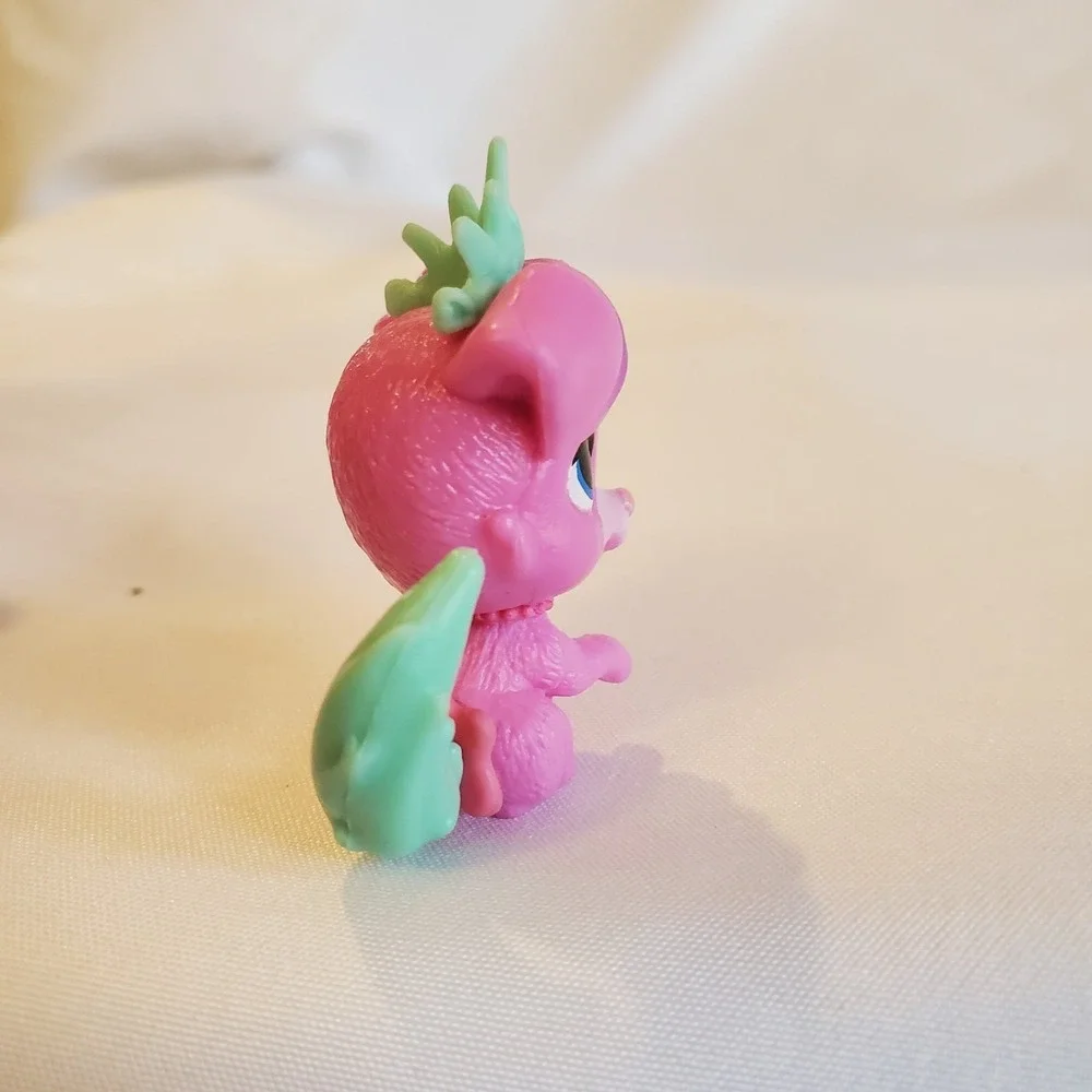 Littlest Pet Shop Princess Purple Pink Dog Green Crown Cake Topper Toy Lps